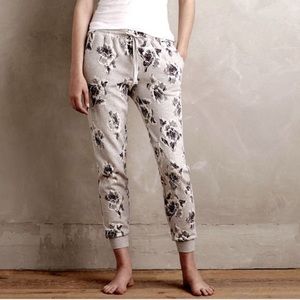 Anthropologie Floral Grey Joggers!